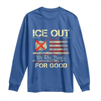 Ice Out For Good We The People Long Sleeve Shirt Justice and Freedom Political Resistance American Flag