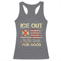 Ice Out For Good We The People Racerback Tank Top Justice and Freedom Political Resistance American Flag