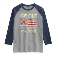 Ice Out For Good We The People Raglan Shirt Justice and Freedom Political Resistance American Flag