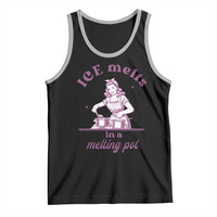 Ice Melts In A Melting Pot Tank Top Funny Cooking Woman Retro Feminist Political Statement