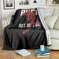 Get The Puck Out of Here Throw Blanket Sarcastic Ice Hockey Pun Humor