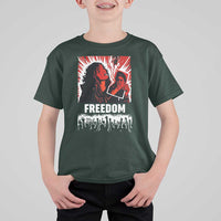 Freedom Iran Women Revolution 2026 T Shirt For Kid Lighting Cigarette with Burning Portrait Graphic