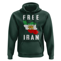 Free Iran Revolution 2026 Hoodie Sun and Lion Flag Iranian Freedom Justice