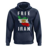 Free Iran Revolution 2026 Hoodie Sun and Lion Flag Iranian Freedom Justice