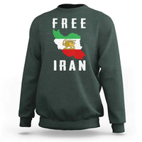 Free Iran Revolution 2026 Sweatshirt Sun and Lion Flag Iranian Freedom Justice