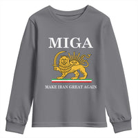Make Iran Great Again Patriotic MIGA Youth Sweatshirt Lion and Sun Iranian Revolution Freedom Supporters
