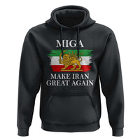 Make Iran Great Again Patriotic MIGA Hoodie Lion and Sun Flag Iranian Revolution