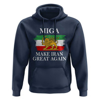 Make Iran Great Again Patriotic MIGA Hoodie Lion and Sun Flag Iranian Revolution