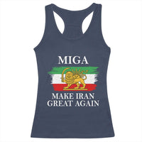 Make Iran Great Again Patriotic MIGA Racerback Tank Top Lion and Sun Flag Iranian Revolution