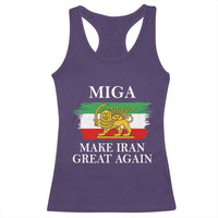 Make Iran Great Again Patriotic MIGA Racerback Tank Top Lion and Sun Flag Iranian Revolution