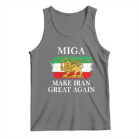 Make Iran Great Again Patriotic MIGA Tank Top Lion and Sun Flag Iranian Revolution