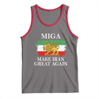 Make Iran Great Again Patriotic MIGA Tank Top Lion and Sun Flag Iranian Revolution