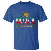 Make Iran Great Again Patriotic MIGA T Shirt Lion and Sun Persian Flag Freedom Iranian Revolution