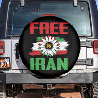 Free Iran Sunflower Spare Tire Cover Persian Flag Lion and Su Iranian Revolution Freedom Supporters
