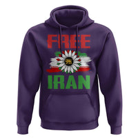 Free Iran Sunflower Hoodie Persian Flag Lion and Su Iranian Revolution Freedom Supporters