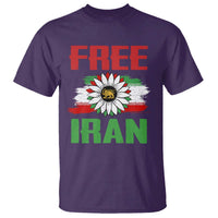 Free Iran Sunflower T Shirt Persian Flag Lion and Su Iranian Revolution Freedom Supporters