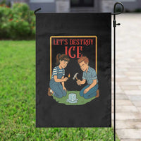 Let’s Destroy ICE Garden Flag Retro Parody Protest with Satirical Childhood Graphic