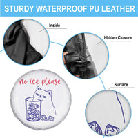 No Ice Please Funny Cat Meme Spare Tire Cover Subtle Against Ice Protest Political Resistance