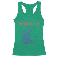 No Ice Please Funny Cat Meme Racerback Tank Top Subtle Against Ice Protest Political Resistance