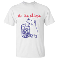No Ice Please Funny Cat Meme T Shirt Subtle Against Ice Protest Political Resistance