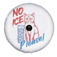 No Ice Please Angry Cat Graphic Spare Tire Cover Subtle Against Ice Protest Political Resistance