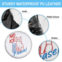 No Ice Please Angry Cat Graphic Spare Tire Cover Subtle Against Ice Protest Political Resistance