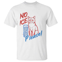 No Ice Please Angry Cat Graphic T Shirt Subtle Against Ice Protest Political Resistance