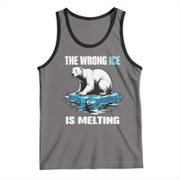 The Wrong Ice is Melting Polar Bear Tank Top Against Ice Environmental Activist Protest