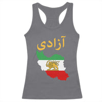 Freedom Iran Sun and Lion Flag Racerback Tank Top Free Iranian Revolution 2026
