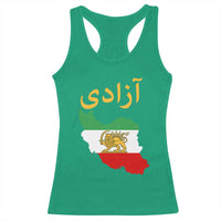 Freedom Iran Sun and Lion Flag Racerback Tank Top Free Iranian Revolution 2026