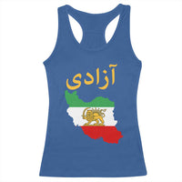 Freedom Iran Sun and Lion Flag Racerback Tank Top Free Iranian Revolution 2026