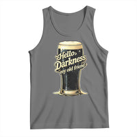 Hello Darkness My Old Friend Funny Stout Beer Tank Top Vintage Craft Brew Lovers
