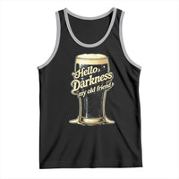 Hello Darkness My Old Friend Funny Stout Beer Tank Top Vintage Craft Brew Lovers