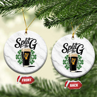 Split the G Funny Irish Drinking Ceramic Ornament St. Patrick’s Day Stout Beer Lovers Pub Crawls