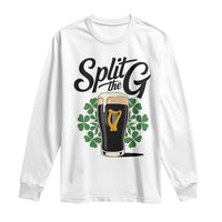Split the G Funny Irish Drinking Long Sleeve Shirt St. Patrick’s Day Stout Beer Lovers Pub Crawls
