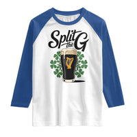 Split the G Funny Irish Drinking Raglan Shirt St. Patrick’s Day Stout Beer Lovers Pub Crawls
