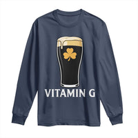 Vitamin G Funny Irish Stout Beer Long Sleeve Shirt St. Patrick’s Day Drinking Humor