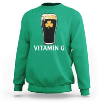 Vitamin G Funny Irish Stout Beer Sweatshirt St. Patrick’s Day Drinking Humor