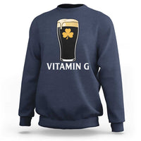 Vitamin G Funny Irish Stout Beer Sweatshirt St. Patrick’s Day Drinking Humor