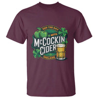 End the Day with McCockin Cider T Shirt Funny Irish Drinking Apple Cider St Patricks Day Adult Humor