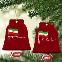 Free Iran Persian Flag Ceramic Ornament Iranian Freedom Supporters Revolution