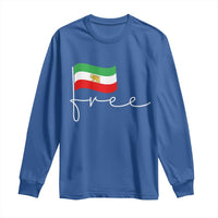 Free Iran Persian Flag Long Sleeve Shirt Iranian Freedom Supporters Revolution