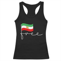 Free Iran Persian Flag Racerback Tank Top Iranian Freedom Supporters Revolution