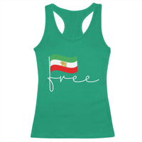 Free Iran Persian Flag Racerback Tank Top Iranian Freedom Supporters Revolution