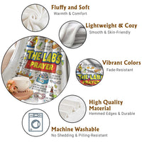 The Lab’s Prayer Funny Lab Week 2026 Throw Blanket Medical Laboratory Scientist Humor Gift for Lab Techs
