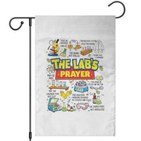 The Lab’s Prayer Funny Lab Week 2026 Garden Flag Medical Laboratory Scientist Humor Gift for Lab Techs