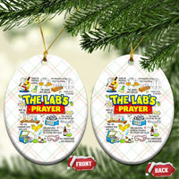 The Lab’s Prayer Funny Lab Week 2026 Ceramic Ornament Medical Laboratory Scientist Humor Gift for Lab Techs