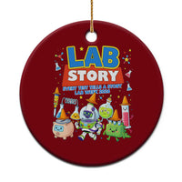 Lab Story Every Test Tells a Story Lab Week 2026 Ceramic Ornament Science Characters Lab Techs Medical Laboratory