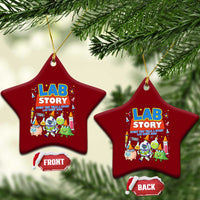 Lab Story Every Test Tells a Story Lab Week 2026 Ceramic Ornament Science Characters Lab Techs Medical Laboratory