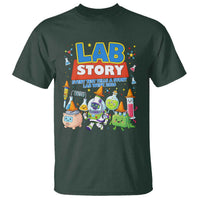 Lab Story Every Test Tells a Story Lab Week 2026 T Shirt Science Characters Lab Techs Medical Laboratory